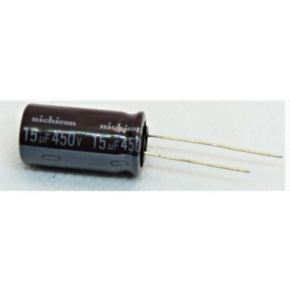電解コンデンサ 450v 15μF 105°C 1個 (450v 15uf) : かすかべでんき