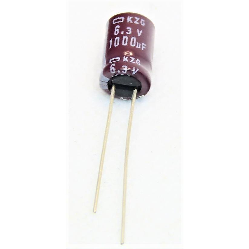 電解コンデンサ 6.3v 1000μF 105°C 2個セット（6.3v1000uf) : かすかべ