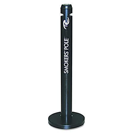 豪華ラッピング無料 特別価格Rubbermaid Commercial Products Metal Smoker’s Pole, Round, Steel Black, for好評販売中 巻尺