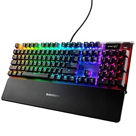 【セール】 特別価格SteelSeries Apex 7 Mechanical Gaming Keyboard – OLED Smart Display – USB Pa好評販売中 その他キーボード、アクセサリー