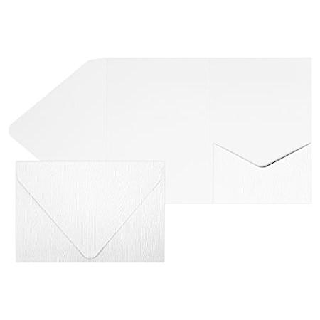 有名な高級ブランド 特別価格LUXPaper A7 Pocket Invitation Envelopes for 4" x 6" Cards in 111lb. White B好評販売中 封筒