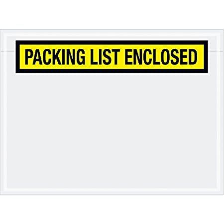 最新の激安 特別価格Tape Logic"Packing List Enclosed" Envelopes, 6 3/4" x 5", Yellow, 1000/Case好評販売中 OPPテープ