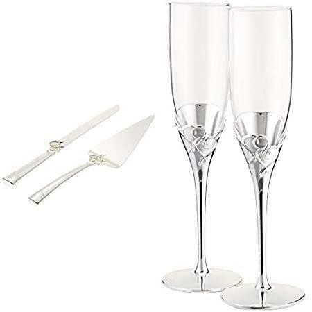 【2021最新作】 特別価格Lenox True Love Glass Flute Pair - 812613 and True Love 2-Piece Dessert Set好評販売中 クレヨン