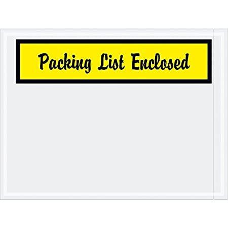 【レビューを書けば送料当店負担】 特別価格Tape Logic"Packing 1000/Case好評販売中 Yellow, 6", x 1/2" 4 Envelopes, Enclosed" List OPPテープ