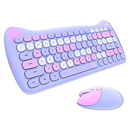 美しい Set Keyboard Computer 特別価格Colorido Gift Mouse好評販売中 Keyboard Computer Cat Cartoon Cut その他キーボード、アクセサリー