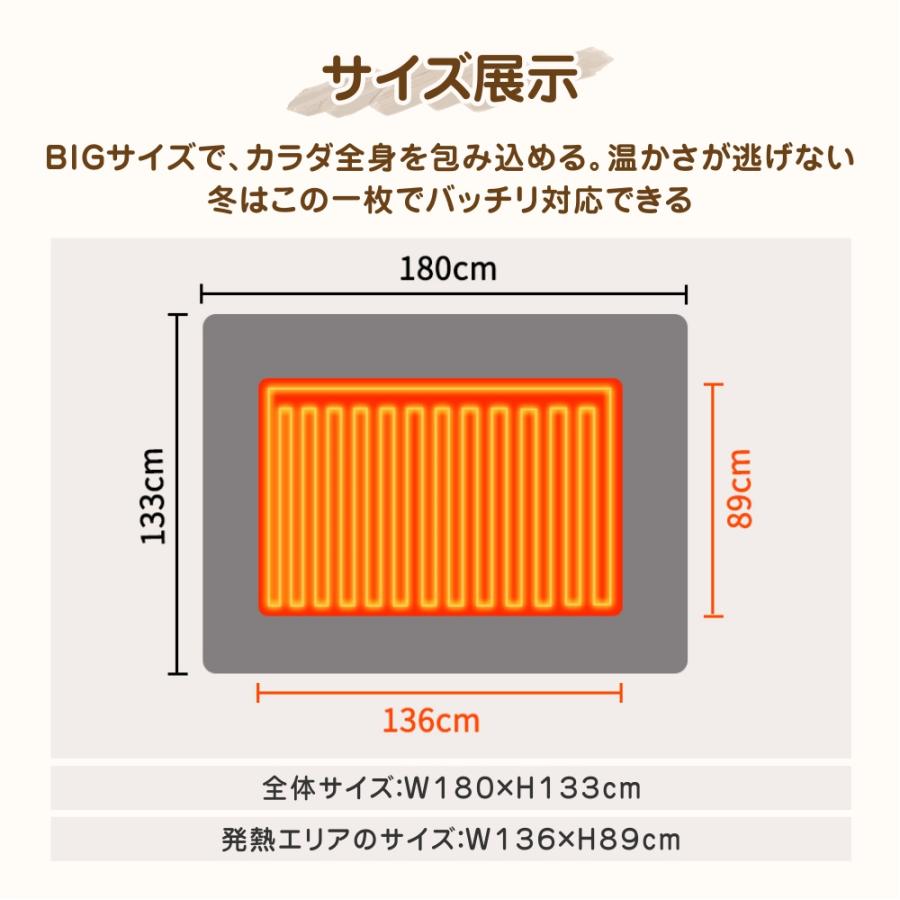 電気毛布 掛け敷き 掛け毛布 洗える ひざ掛け 電熱毛布 電気