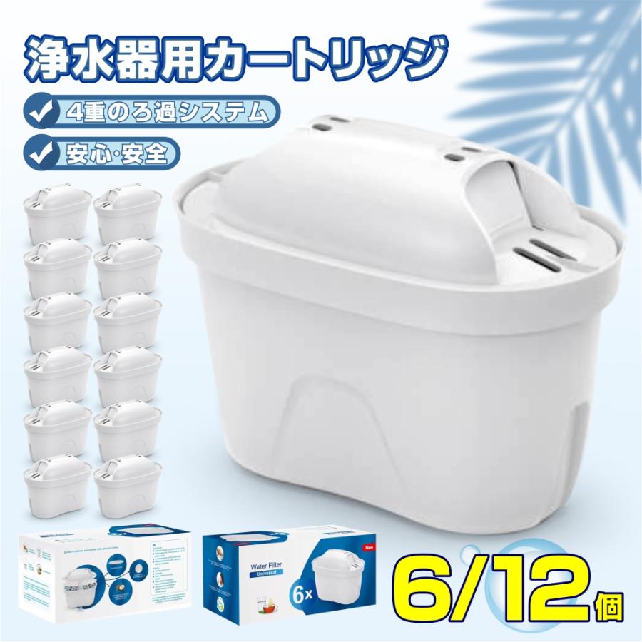 BRITA（ブリタ） 6/12個セット 浄水器用カートリッジ 互換品