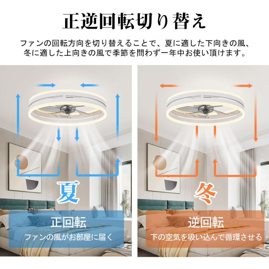 シーリングファン シーリングファンライト LED 照明器具 6-12畳 DC