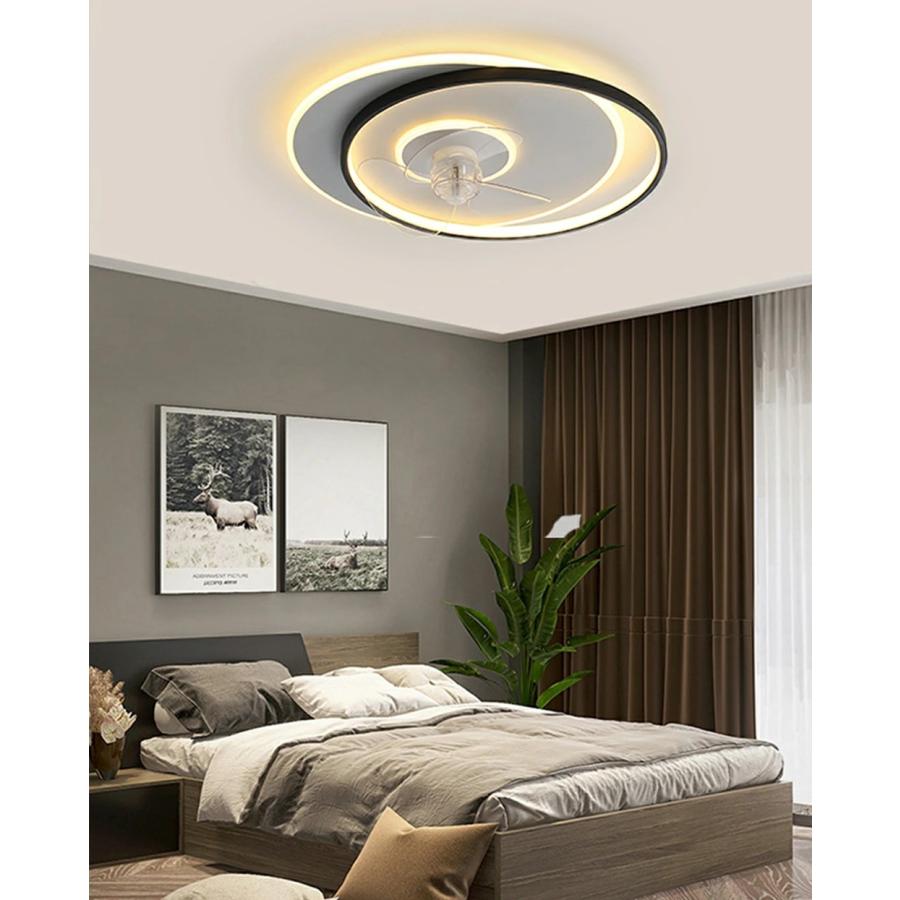シーリングファンライト シーリングファン LED リモコン 6〜8畳 調光調色 照明 DCモーター 風量調節 天井照明 リビング 軽量 間接照明 子供部屋 静音 空気循環_17
