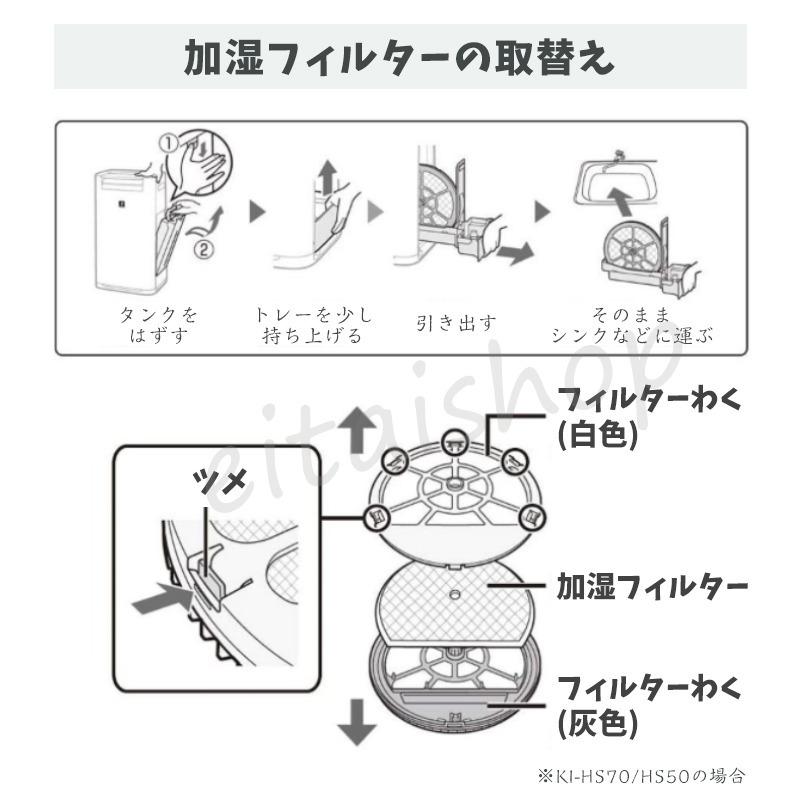 空気清浄機 シャープ FZ-G70MF 交換用加湿フィルター FZG70MF KI-GS50 KI-GS70 KI-HS50 KI-HS70 KI-JS50 KI-JS70 KI-LS50 加湿 1枚入り｜eitaishop｜09