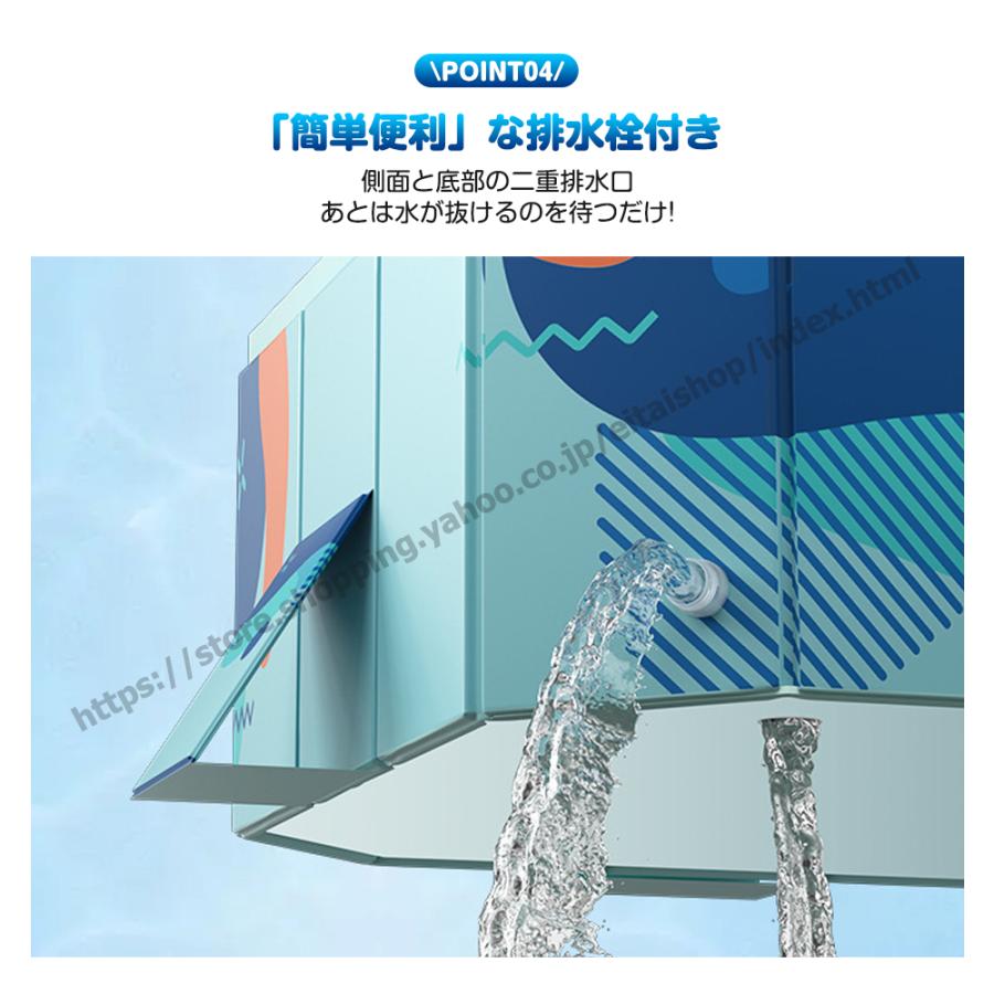 プール ビニールプール 折り畳み式 空気入れ不要 1.6m 1.8m 2.1m 2.6m