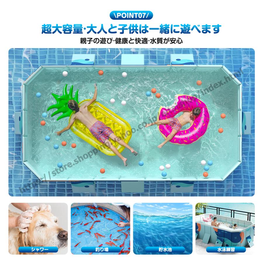 プール ビニールプール 折り畳み式 空気入れ不要 1.6m 1.8m 2.1m 2.6m 