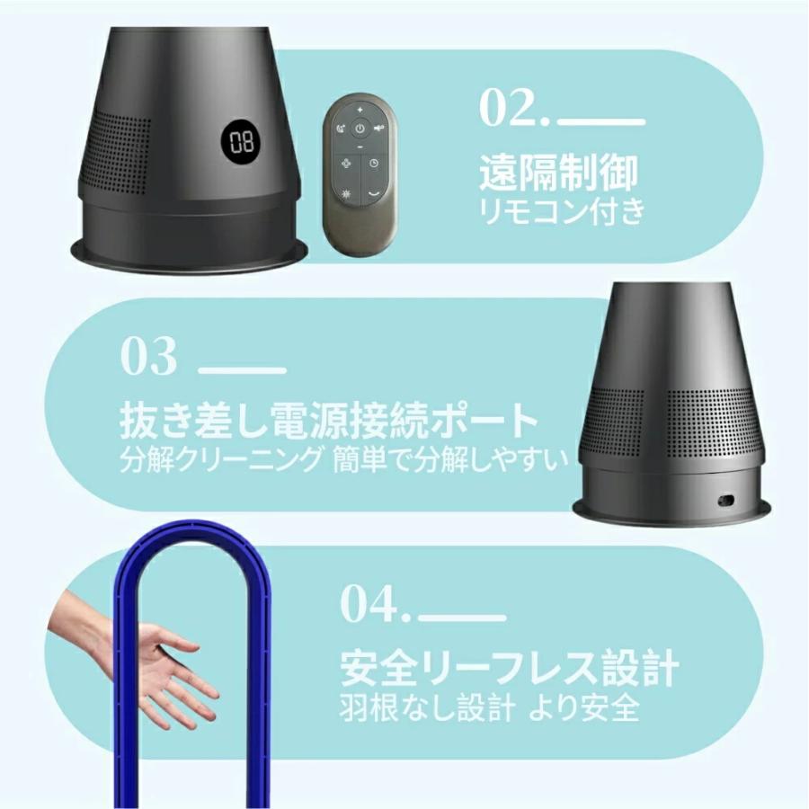 扇風機 冷風 タワーファン サーキュレーター 電気ファンヒーター 羽