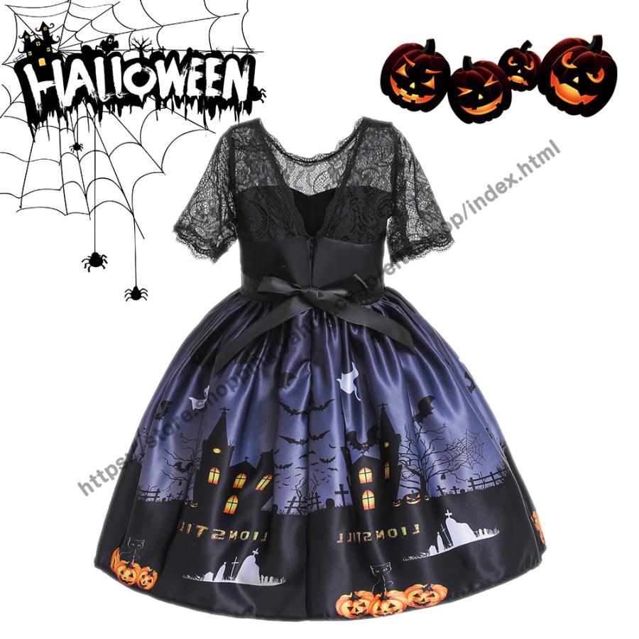 ハロウィン 衣装 子供 コスプレ ドレス 魔女 halloween キッズ 仮装