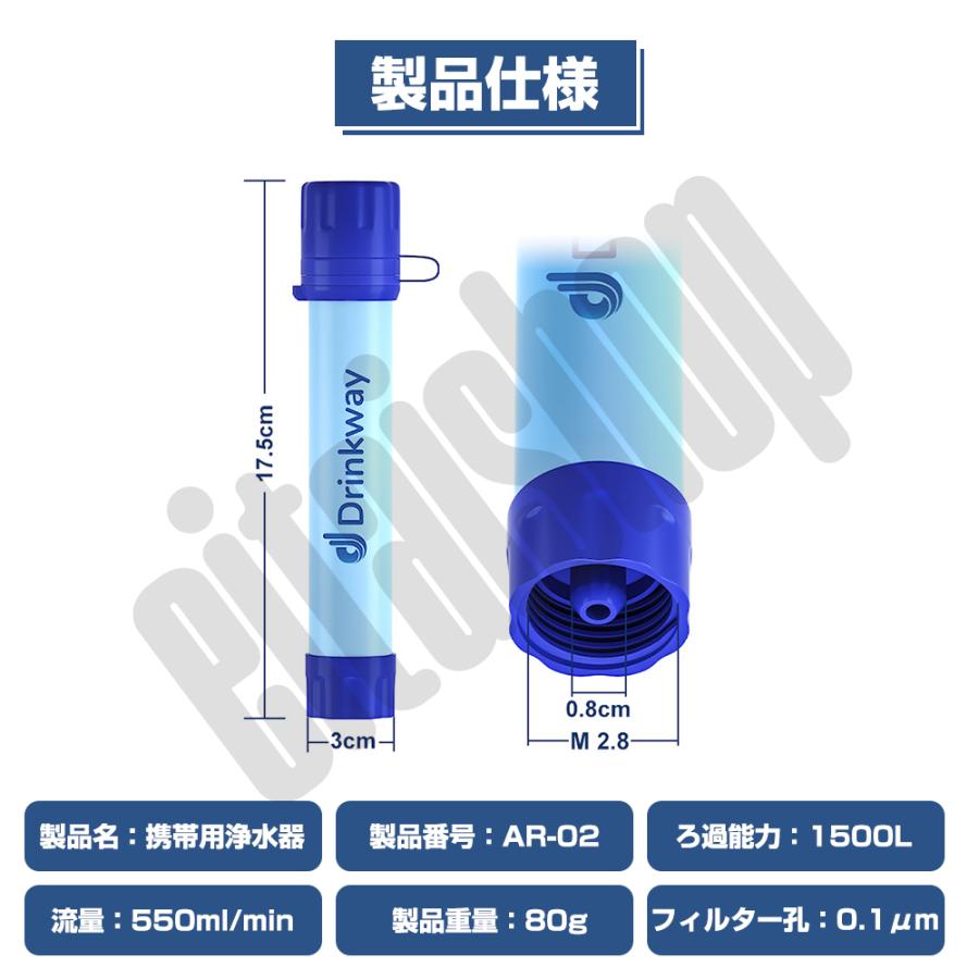 携帯浄水器 携帯用浄水器 浄水器 アウトドア キャンプ 登山 濾過器