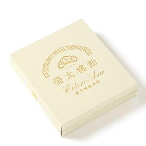 榮太樓 榮太樓飴 透かし箱 PETケース 詰合せ6本入 飴ポーチ（紺）付 | 榮太樓 | 01