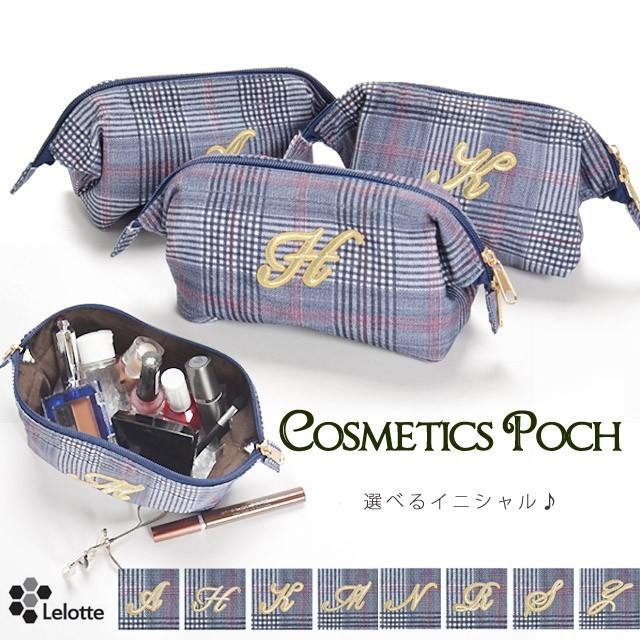 チェック柄 イニシャル 化粧ポーチ 大きめ 使いやすい がま口 コスメポーチ 軽い 機能的 プレゼント トラベルポーチ おしゃれ 収納ポーチ かわいい Ck Cosme Eitoレディースバッグアパレル雑貨 通販 Yahoo ショッピング