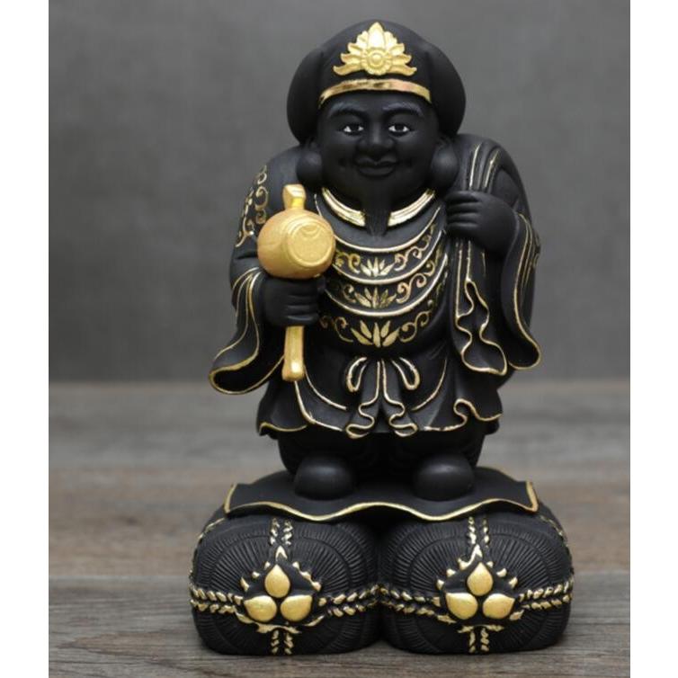 大黒天 仏教美術 ヒノキ製高級木彫り 東洋風水 細密彫刻 木彫仏像 木造大黒天像 インテリア 置物 仕事 職場 総高10cm Bj 172 Eito Ct 通販 Yahoo ショッピング