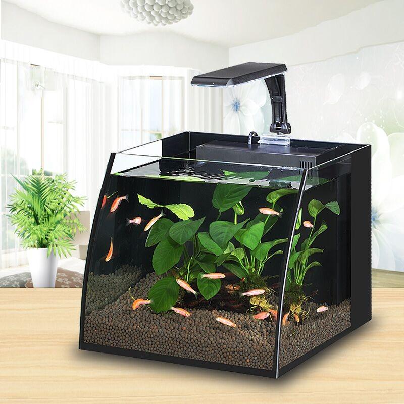 水族館 熱帯魚水槽セット ミニ家庭用 金魚の水槽セット 水槽 Eito Ctのレイアウト レイアウト ペット用品 水槽 魚飼育 Ledライト ライト ペット用品 省電 静音