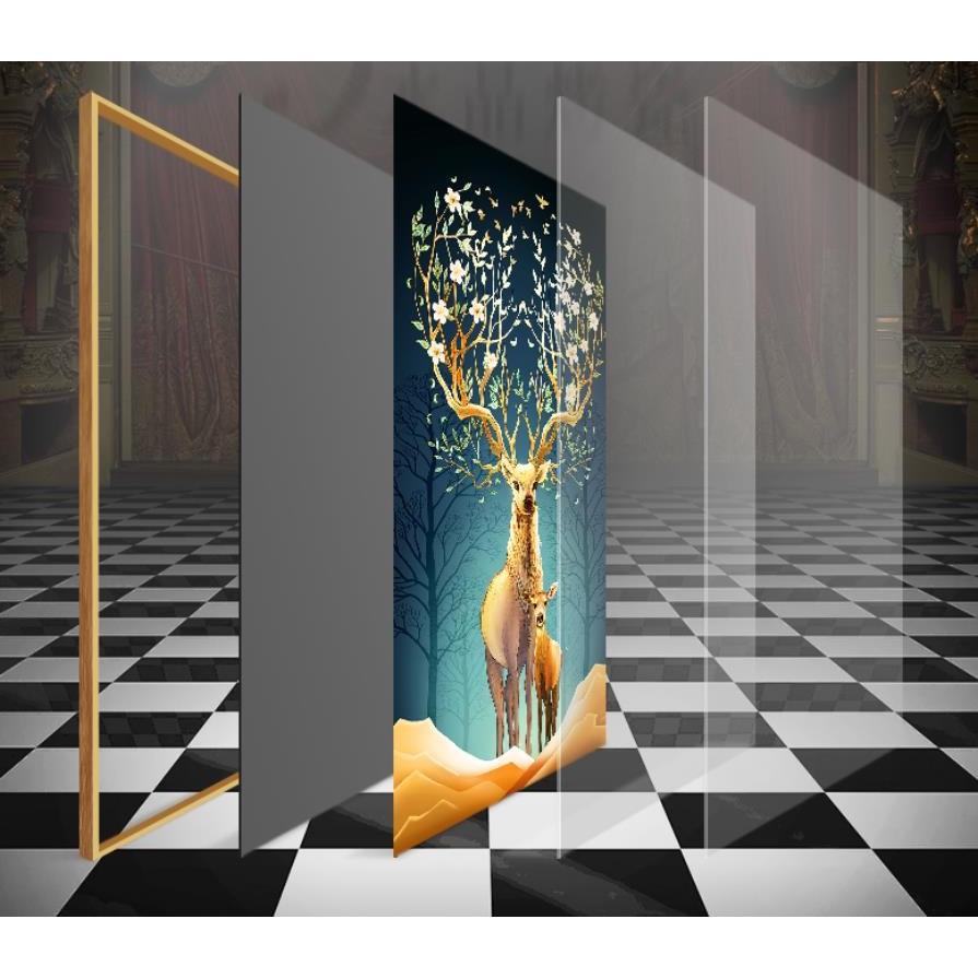当店限定販売 洋画 美術品 北欧風装飾画 廊下壁画 J100 74 高級 リビングルーム装飾画 壁掛け 壁飾り アートパネル 黄金鹿 おしゃれ 通路 壁画 玄関装飾画 ベストセラー Www Ghadeergroup Com