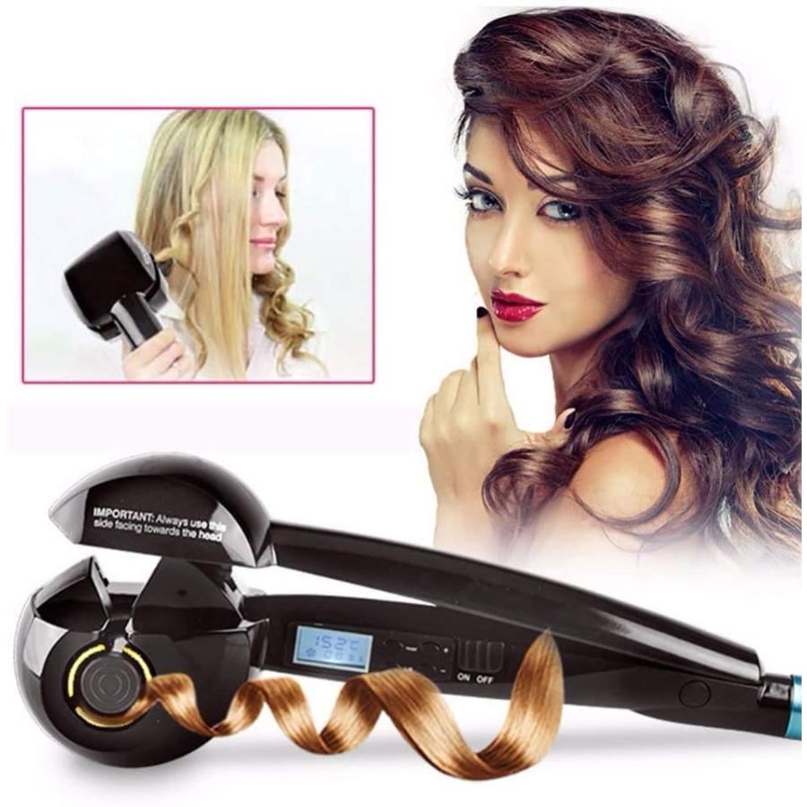 オートカールアイロン ミラカール ヘアアイロン 自動コテ Hair Curler ８秒自動巻き 自動巻きヘアアイロン ホットカーラー 電動ヘアカーラー プロ仕様 Xlz4w Wcx Eito Ct 通販 Yahoo ショッピング
