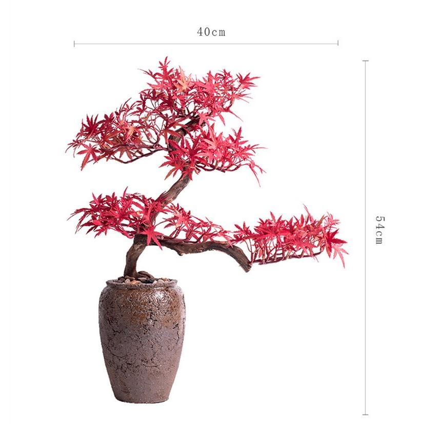 人工観葉植物 人工樹木 木製 プラスチック モミジ もみじ 松 人工盆栽 造花 フェイクグリーン セラミック花瓶 玉石 2色選択可能 Yygj 087 Eito Ct 通販 Yahoo ショッピング