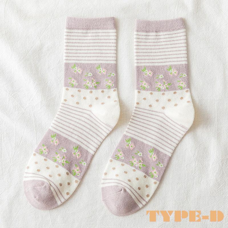 靴下 ソックス レディース 送料無料 花柄 ショート 締め付けない ゆったり 綿 ゆるい 口ゴム 送料無料 お正月 お歳暮 福袋 |  | 18