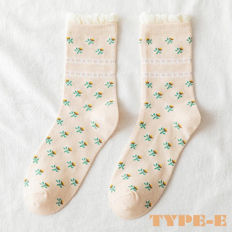 靴下 ソックス レディース 送料無料 花柄 ショート 締め付けない ゆったり 綿 ゆるい 口ゴム 送料無料 お正月 お歳暮 福袋 |  | 19