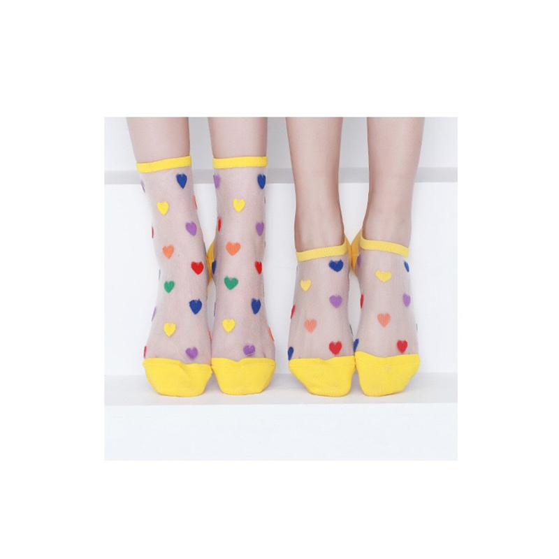 靴下 レースショートソックス レディース シースルー シアー 脱げにくい ハート ソックス 靴下 インナーソックス 即納 送料無料 お正月 お歳暮 福袋 |  | 12
