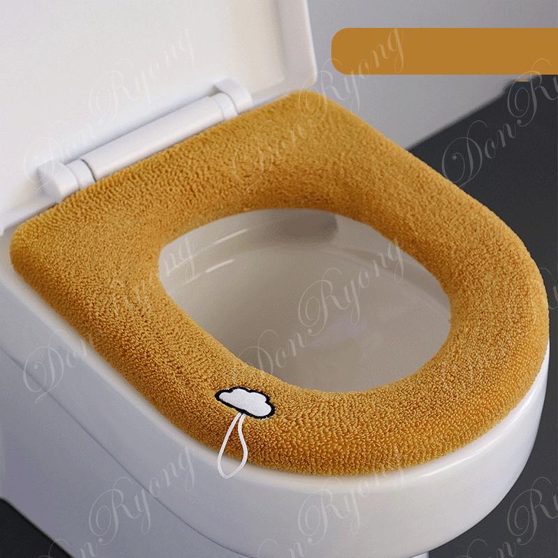便座クッション 便座カバー 便器用 抗菌防臭 厚織 滑り止めッション 出張 取付簡単 保温 暖房 O型 暖かい |  | 21