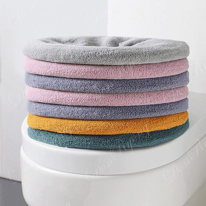 便座クッション 便座カバー 便器用 抗菌防臭 厚織 滑り止めッション 出張 取付簡単 保温 暖房 O型 暖かい |  | 14