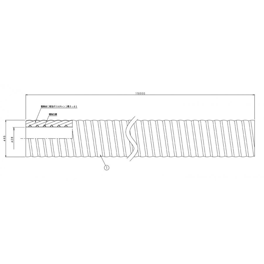 ダイキン ダイキン 加湿用高断熱ホース KPMHK081A41 15m入 ダイキン ダイキン 加湿用高断熱ホース KPMHK081A41 15m入