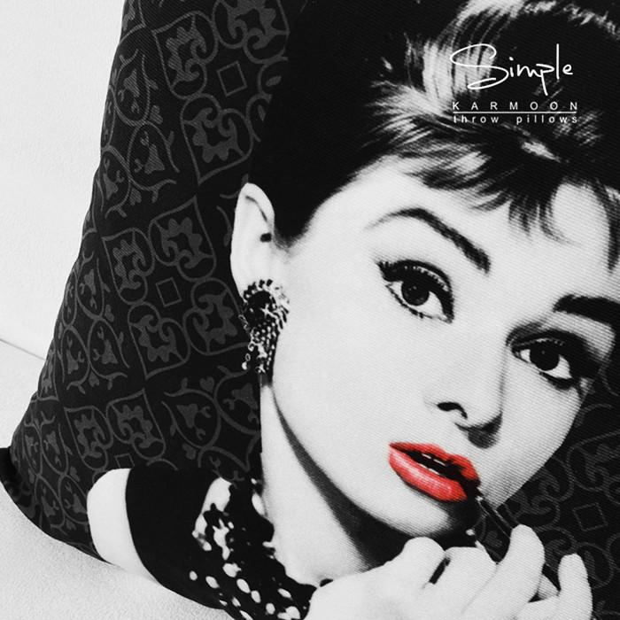 オードリー・ヘプバーン Audrey Hepburn おしゃれ 可愛い クッション