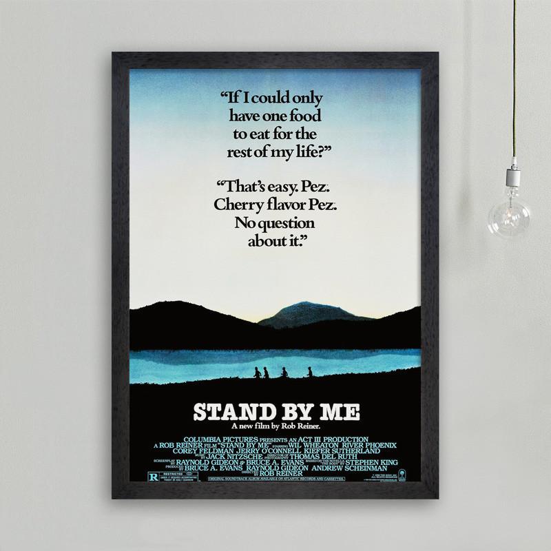 『スタンド・バイ・ミー』Stand by Me 映画ポスター  アートフレーム　壁掛け 額縁透明シート付 34X44cm｜eiwasailsors