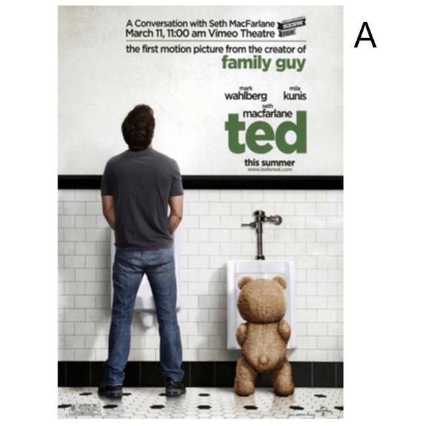テッド』Ted 映画ポスター アートフレーム 壁掛け 額縁透明シート付
