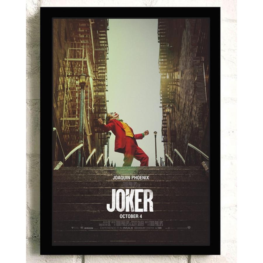 『ジョーカー』Joker  映画ポスター  アートフレーム 　木枠　立て掛け　壁掛け 額縁透明シート付 34X44cm｜eiwasailsors