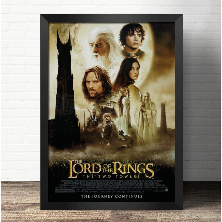 『ロード・オブ・ザ・リング/二つの塔』The Lord of the Rings: The Two Towers  映画ポスター  木枠　立て掛け　壁掛け 額縁透明シート付 34X44cm｜eiwasailsors