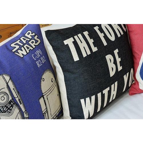PETS ROCK クッションカバー スターウォーズ ヨーダ タグ付 スター・ウォーズ』（STAR WARS） the force be with you インポート