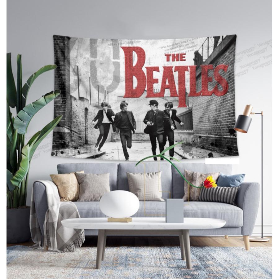 ビートルズ The Beatles  ロックバンド　タペストリー ポスター　壁掛け 壁飾り 　間仕切り　インテリア　撮影背景　厚手　150x100cm（サイズオーダー可能）