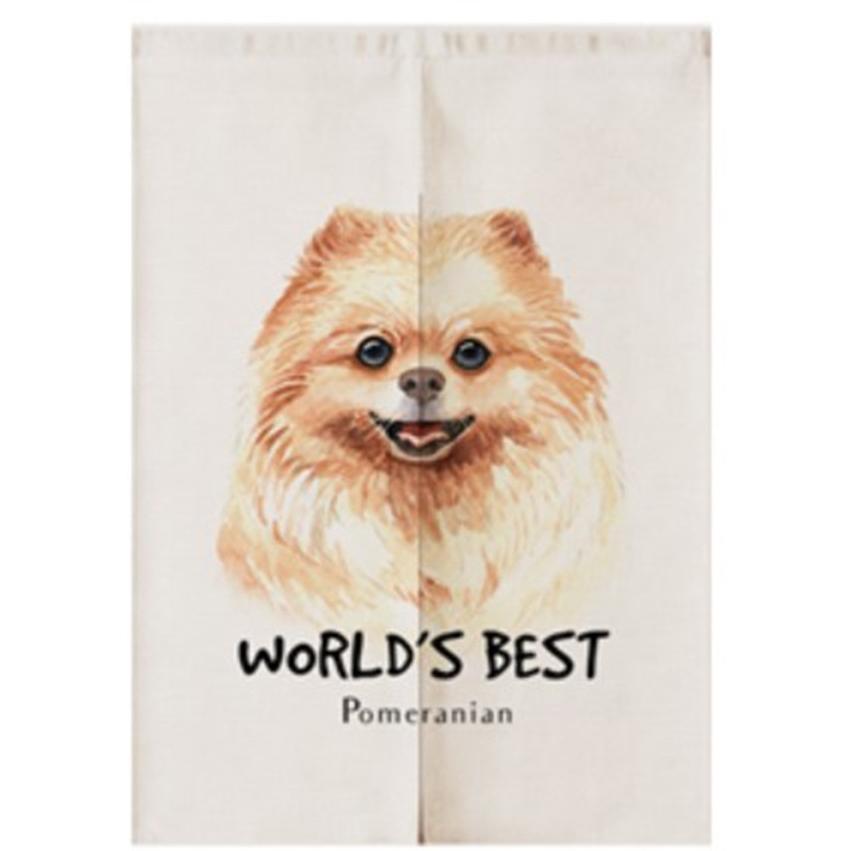 ポメラニアン Pomeranian ペット かわいい 世界の犬 種類 暖簾のれん おしゃれ 北欧 お部屋の飾りに 85x1cm サイズオーダー可 Ml 105 Eiwaヤフー店 通販 Yahoo ショッピング
