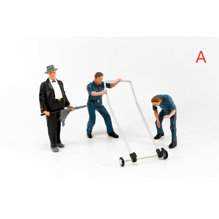 1/18 車修理人形 情景コレクション 人間 人形 人物 人間フィギュア塗装