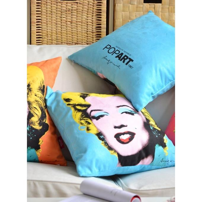ポップアート マリリン・モンロー クッションカバー45cmx45cm : EIWA