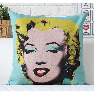 マリリン・モンローとケネディのARTクッション マリリン・モンロー/ポップ・アート 抱き枕 クッションカバー 45x45cm