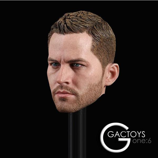 1/6スケール 男性フィギュア用ヘッド ポール・ウォーカー ワイルド