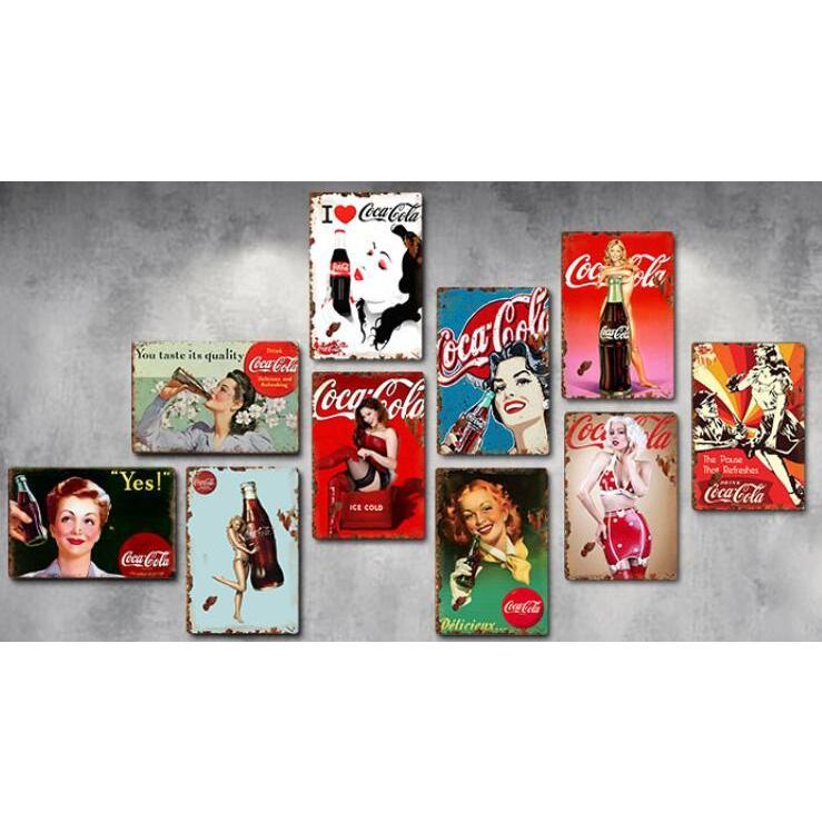 コカコーラ Coca-Cola girl アメリカ雑貨☆レトロ調☆アメリカン