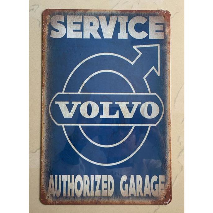ボルボ Volvo 車 レトロ調 メタルサイン アメリカ雑貨 ブリキ看板/飾り
