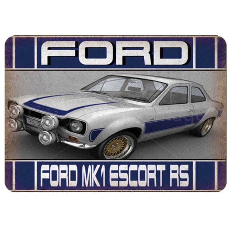 フォード Ford MK1 車 レトロ調 メタルサイン アメリカ雑貨 ブリキ看板 
