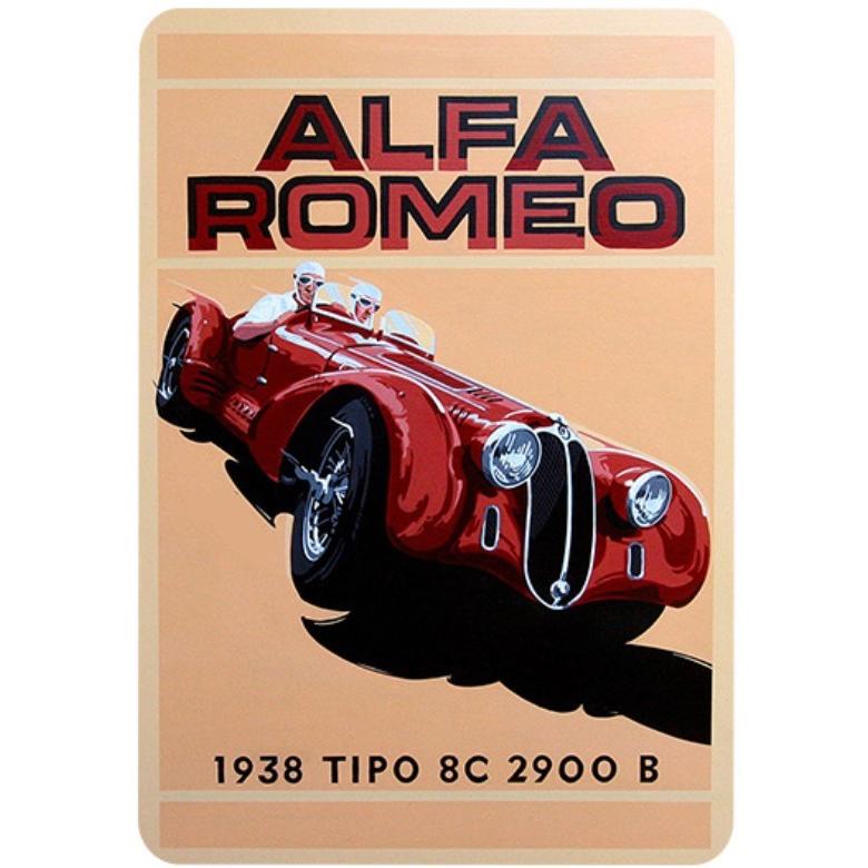 アルファロメオ Alfa Romeo TIPO 8c 2900B レトロ調 メタルサイン