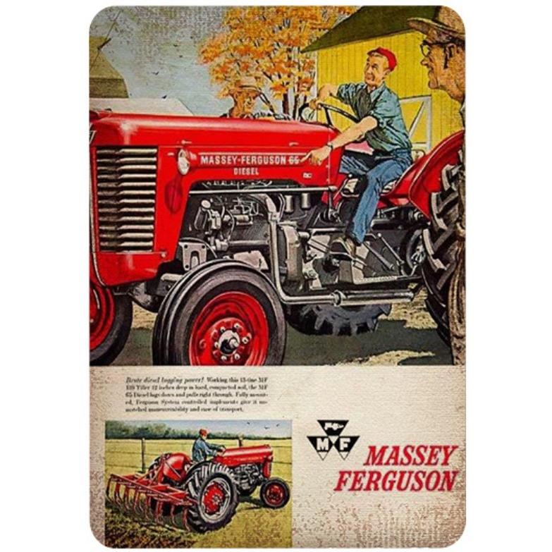 massey ferguson マッセイ・ファーガソン トラクター レトロ調 メタル