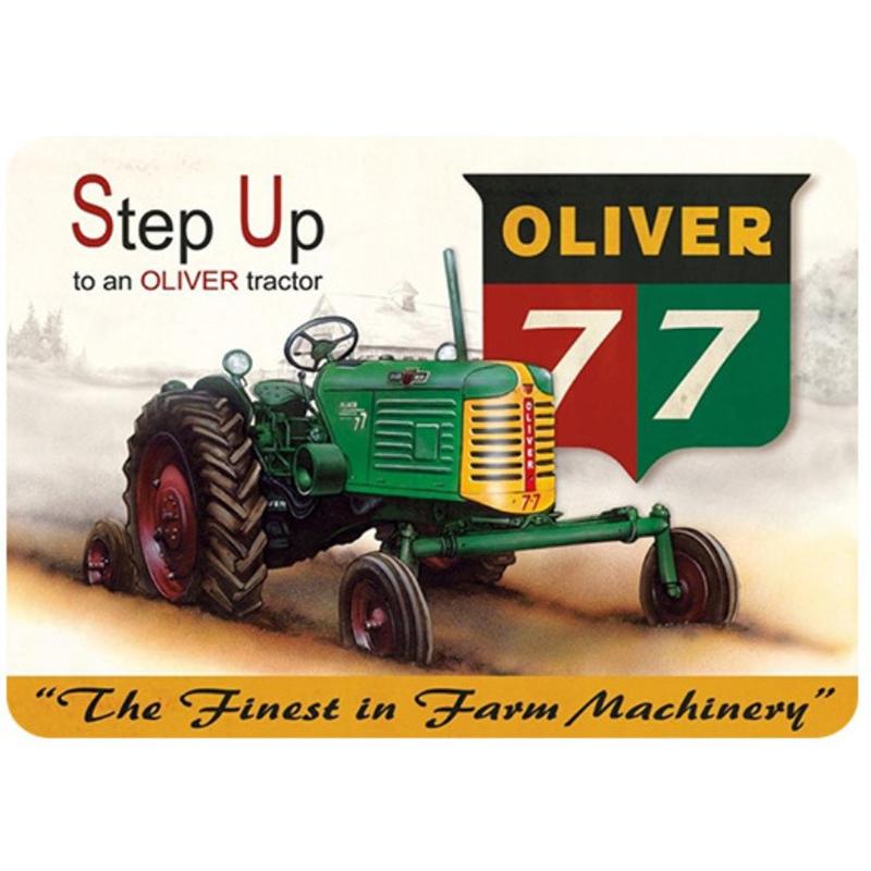 ⭐︎超レア⭐︎JAL ⭐︎航空貨物看板 ⭐︎当時もの⭐︎ブリキ看板⭐︎ oliver トラクター オリバー77 レトロ調 メタルサイン アメリカ雑貨